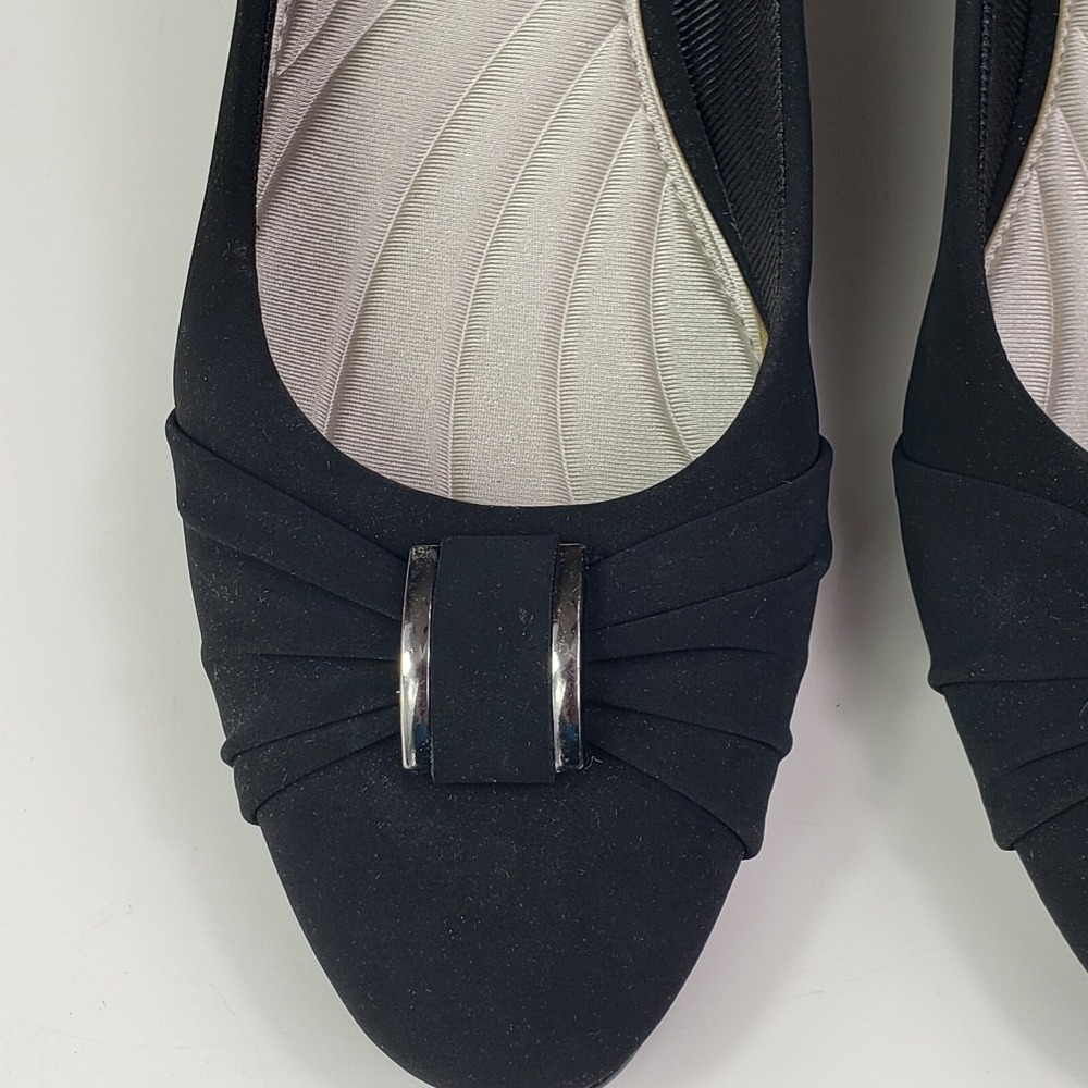 Easy Street Womens Eloise Pum Black Lamy - Women's US 6M New Suede - Picture 8 of 10